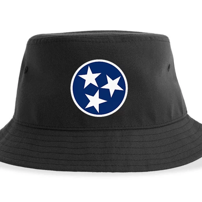 Tennessee Flag State Vintage Style Sustainable Bucket Hat