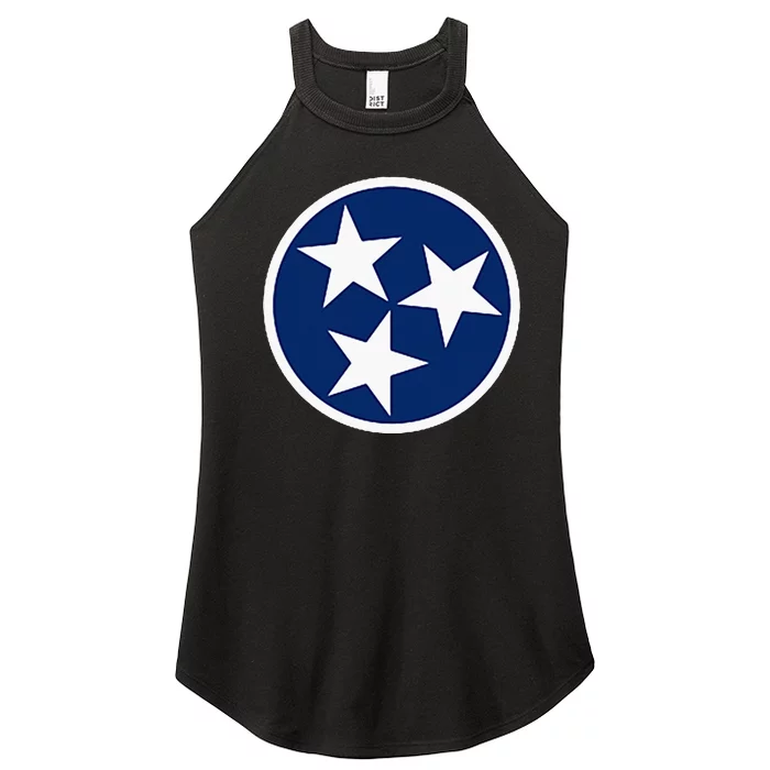 Tennessee Flag State Vintage Style Women’s Perfect Tri Rocker Tank