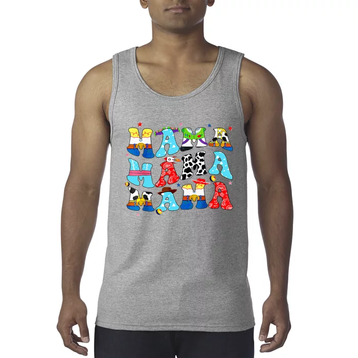 Toy Funny Story Mama Boy MotherS Day Mom Tank Top