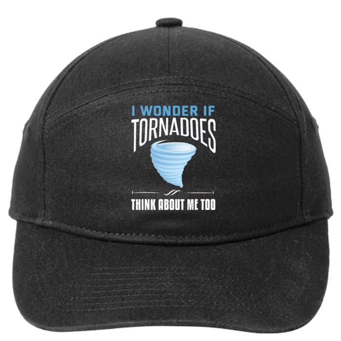 Tornado Funny Storm Chaser Chasing Storms 7-Panel Snapback Hat