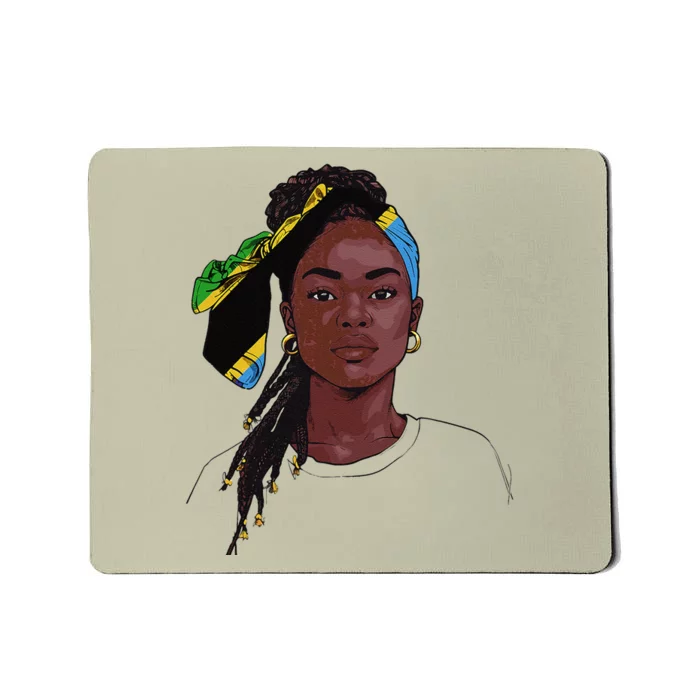 Tanzanian Flag Souvenirs Products Uniform For Women Tanzania Mousepad