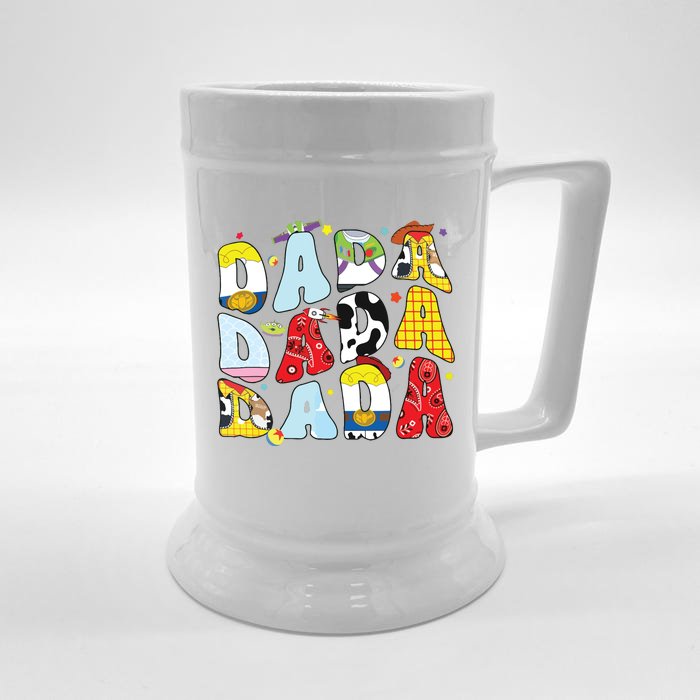 Toy Funny Story Dada Boy Dad Fathers Day Front & Back Beer Stein