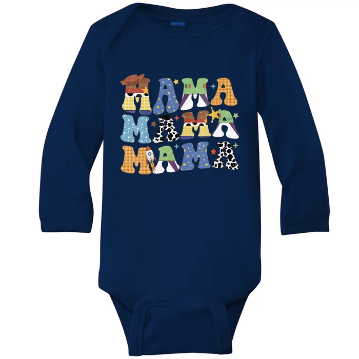 Toy Funny Story Mama Boy Mom MotherS Day Baby Long Sleeve Bodysuit