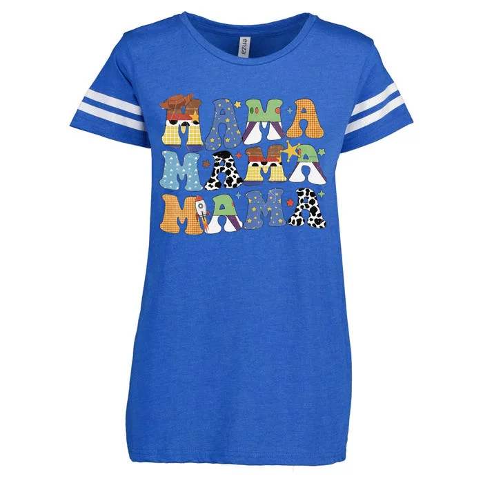 Toy Funny Story Mama Boy Mom MotherS Day Enza Ladies Jersey Football T-Shirt