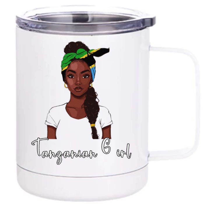 Tanzanian Flag Souvenirs Products Woman Tanzania Front & Back 12oz Stainless Steel Tumbler Cup