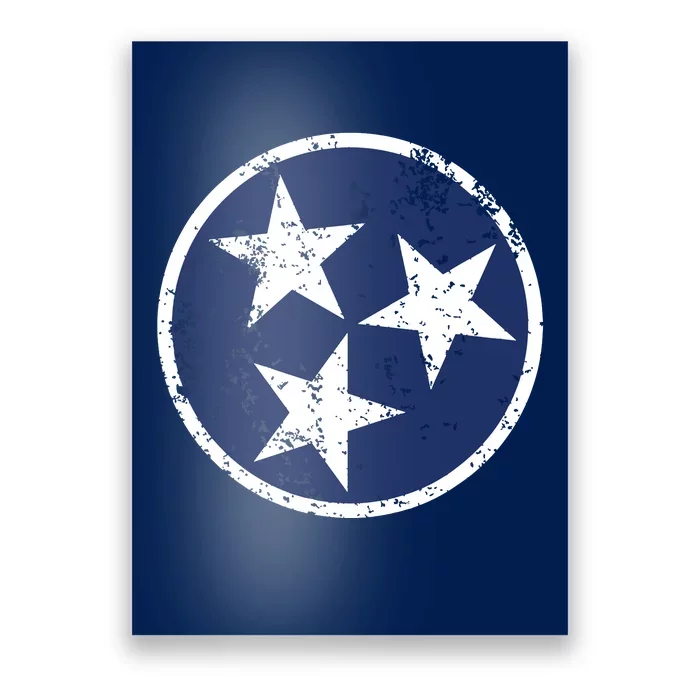 Tennessee Flag Star Logo Volunteer State Nashville T Poster