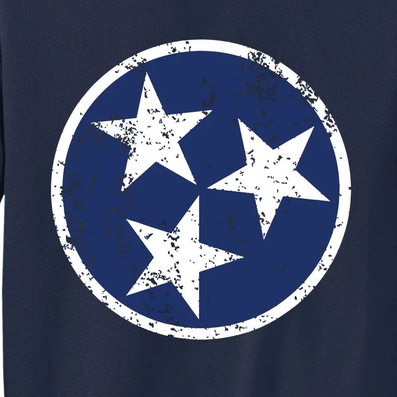 Tennessee Flag Star Logo Volunteer State Nashville T Tall Sweatshirt