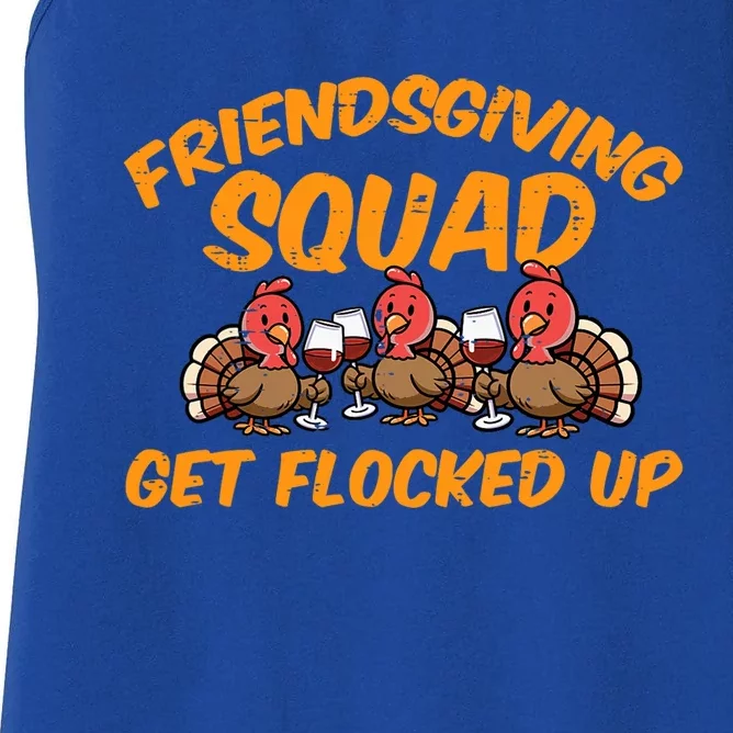 Thanksgiving Friendsgiving Squad Turkey Friends Women's Racerback Tank