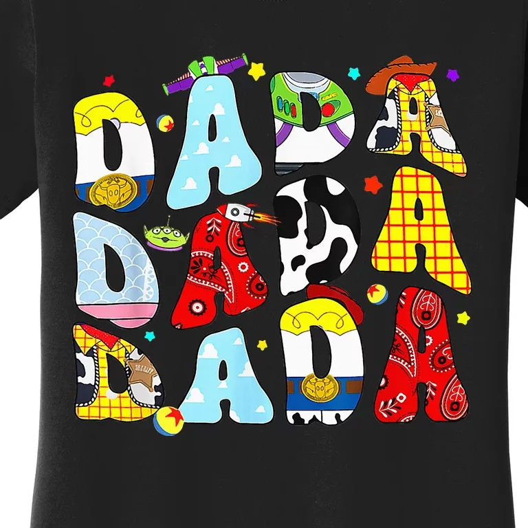 Toy Funny Story Dada Dad Fathers Day Women's T-Shirt