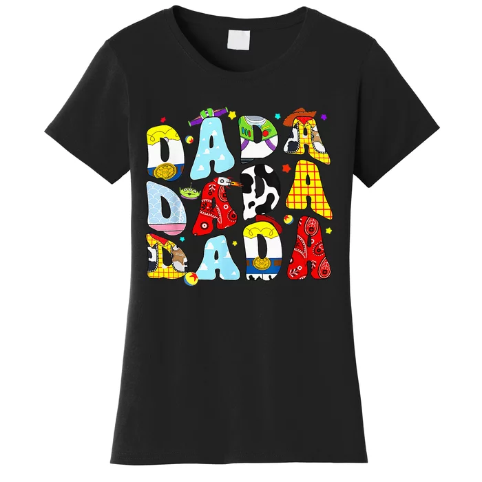 Toy Funny Story Dada Dad Fathers Day Women's T-Shirt