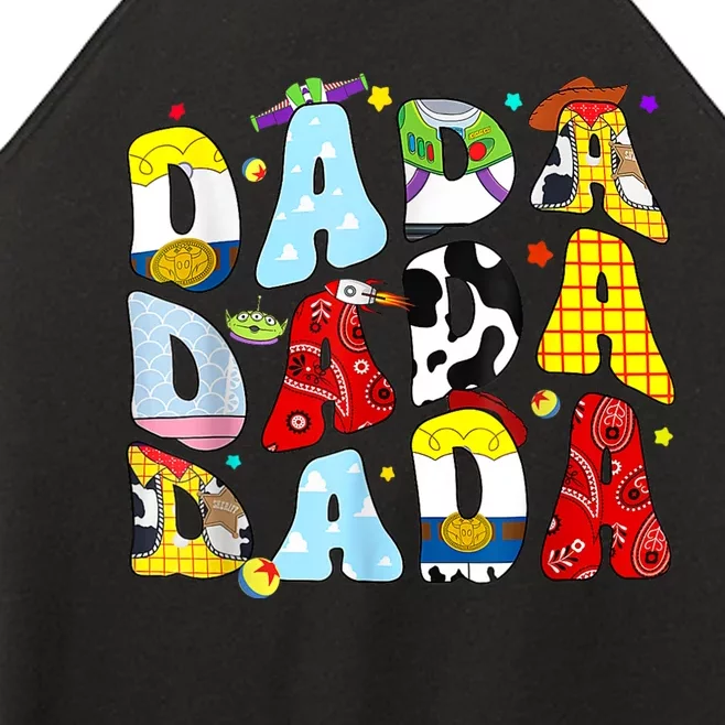 Toy Funny Story Dada Boy Dad Fathers Day Women’s Perfect Tri Rocker Tank