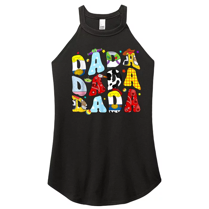 Toy Funny Story Dada Boy Dad Fathers Day Women’s Perfect Tri Rocker Tank