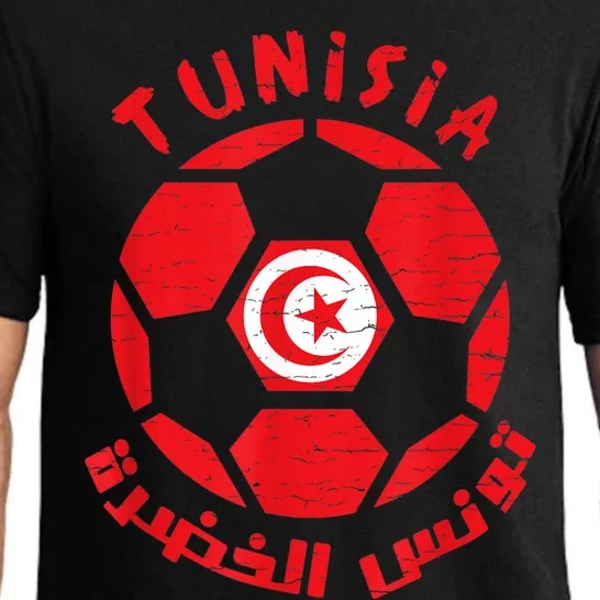 Tunisia flag Soccer Ball Flag Jersey - Tunisian Football Pajama Set