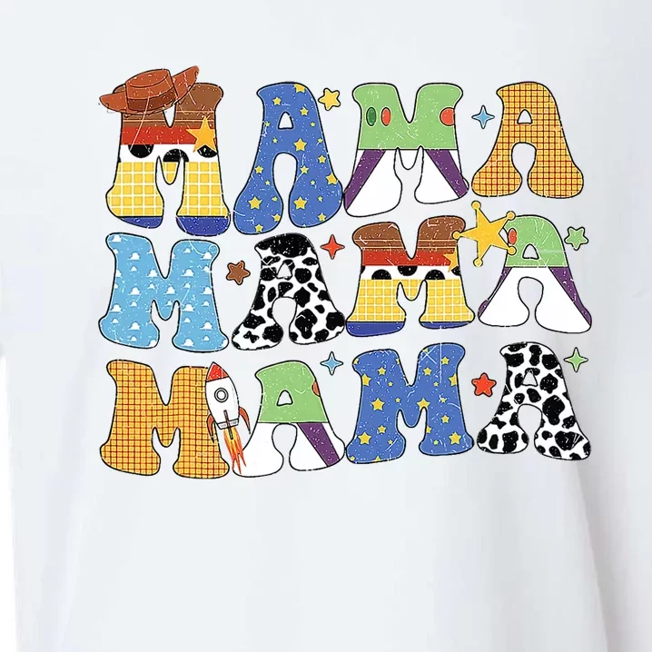 Toy Funny Story Mama Boy Mom MotherS Day Sueded Cloud Jersey T-Shirt