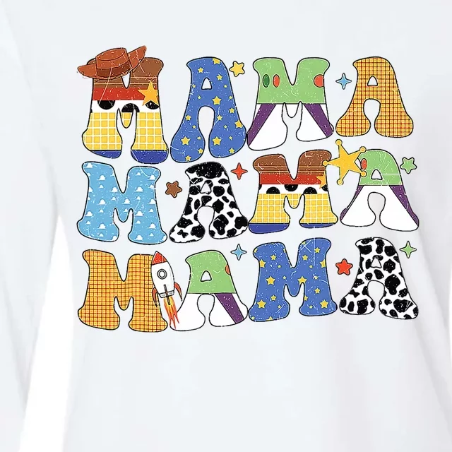 Toy Funny Story Mama Boy Mom MotherS Day Womens Cotton Relaxed Long Sleeve T-Shirt