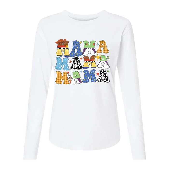 Toy Funny Story Mama Boy Mom MotherS Day Womens Cotton Relaxed Long Sleeve T-Shirt