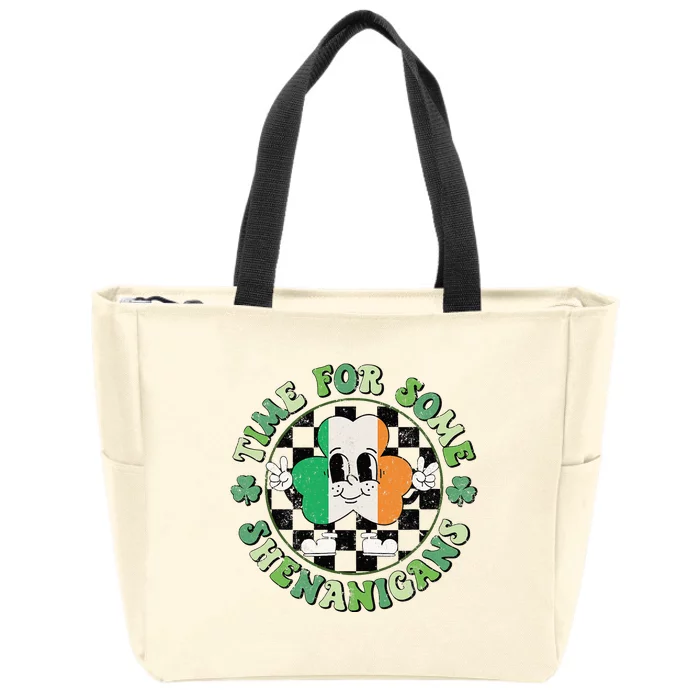 Time For Some Shenanigans Happy St Patricks Day Zip Tote Bag