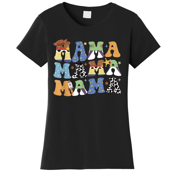 Toy Funny Story Mama Boy Mom Mothers Day Tee For Womens Women's T-Shirt