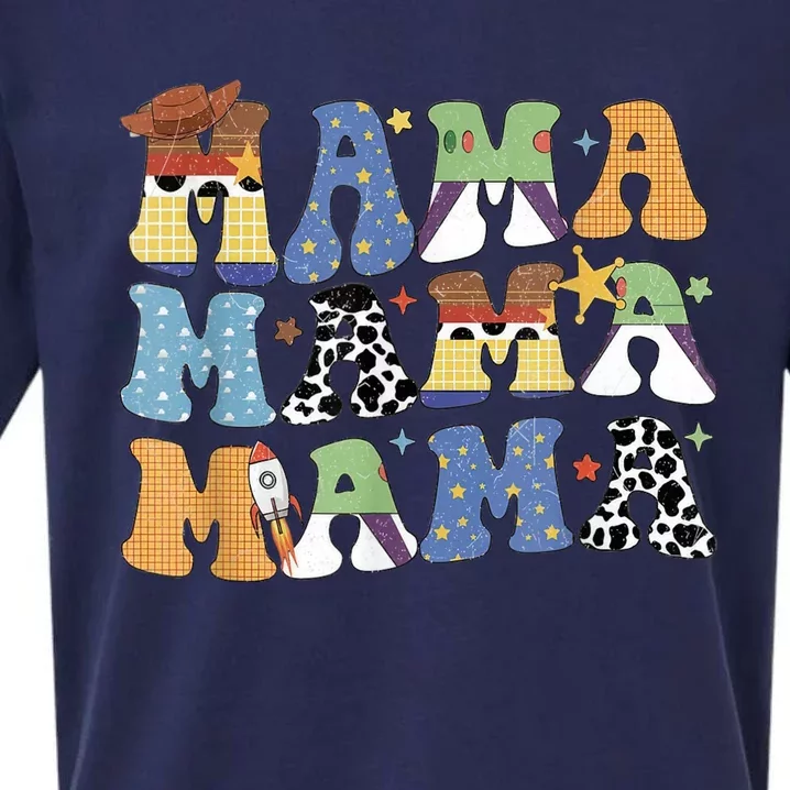 Toy Funny Story Mama Boy Mom Mothers Day Tee For Womens Sueded Cloud Jersey T-Shirt