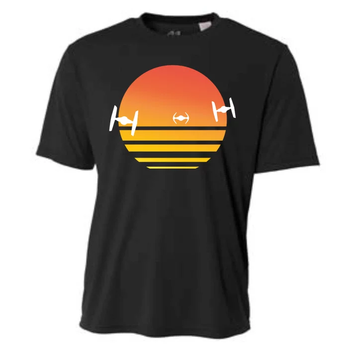 Tie Fighter Sunset Cooling Performance Crew T-Shirt