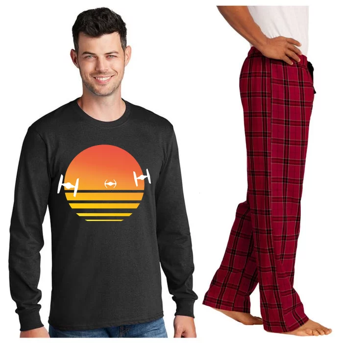 Tie Fighter Sunset Long Sleeve Pajama Set