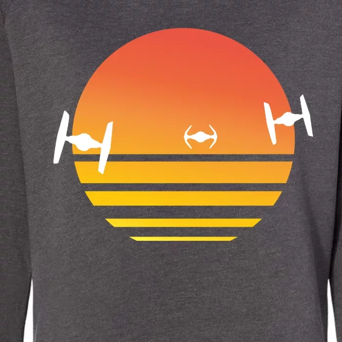 Tie Fighter Sunset Womens California Wash Sweatshirt