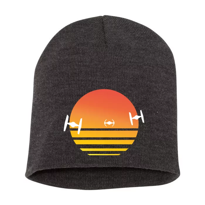 Tie Fighter Sunset Short Acrylic Beanie