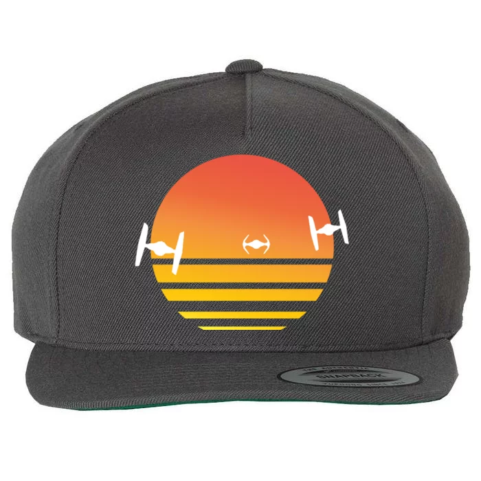 Tie Fighter Sunset Wool Snapback Cap