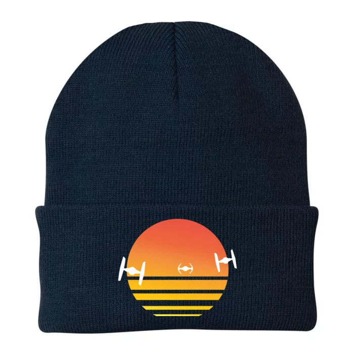 Tie Fighter Sunset Knit Cap Winter Beanie