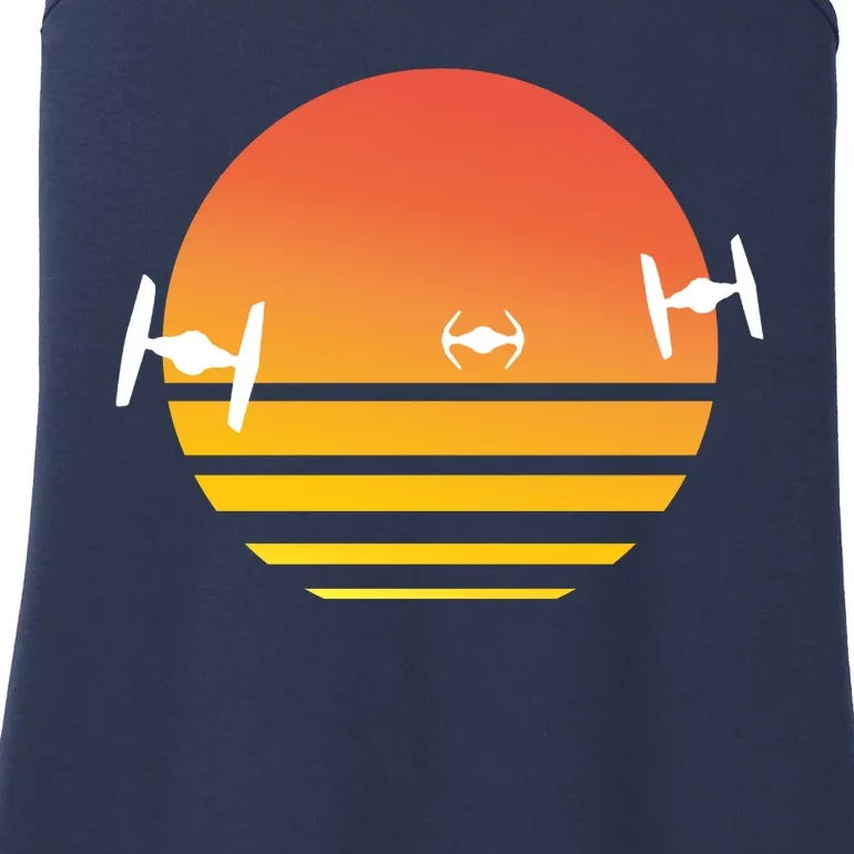 Tie Fighter Sunset Ladies Essential Tank