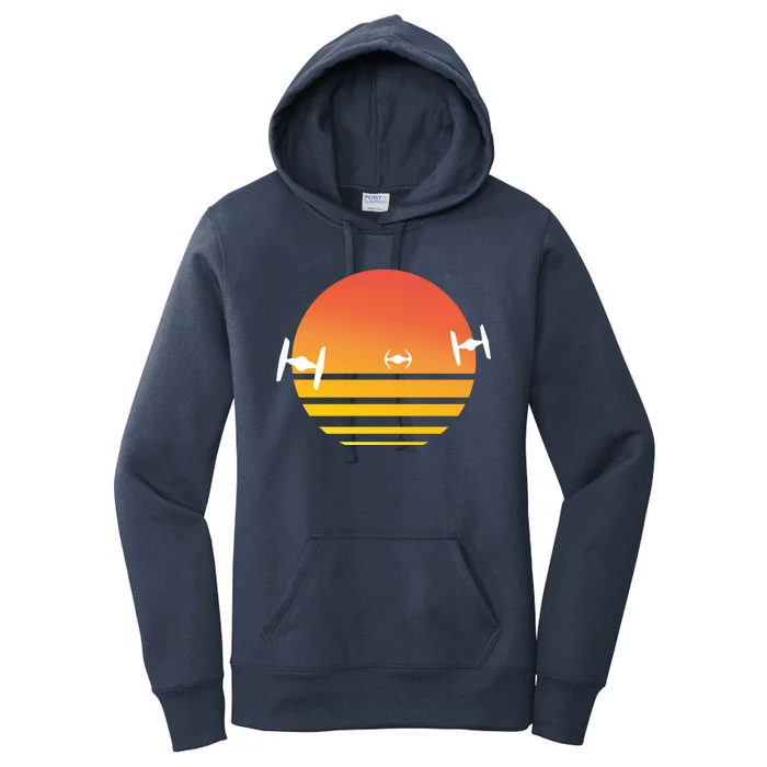 Tie Fighter Sunset Women's Pullover Hoodie