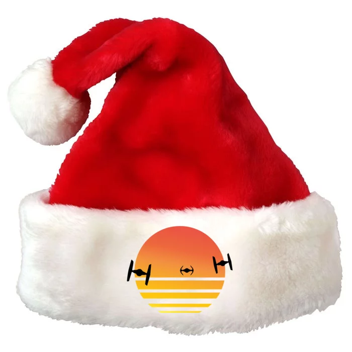 Tie Fighter Sunset Premium Christmas Santa Hat