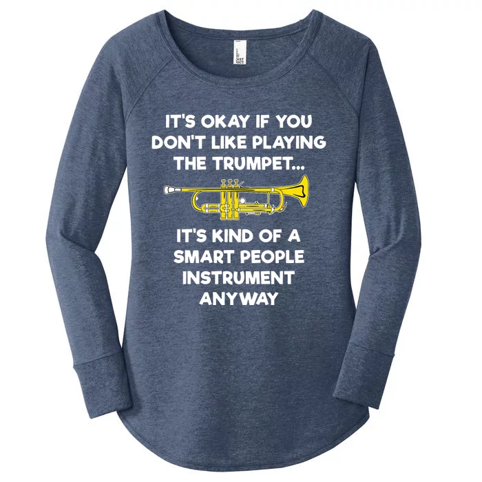 Trumpet Funny Smart People Trumpet Player Women's Perfect Tri Tunic Long Sleeve Shirt