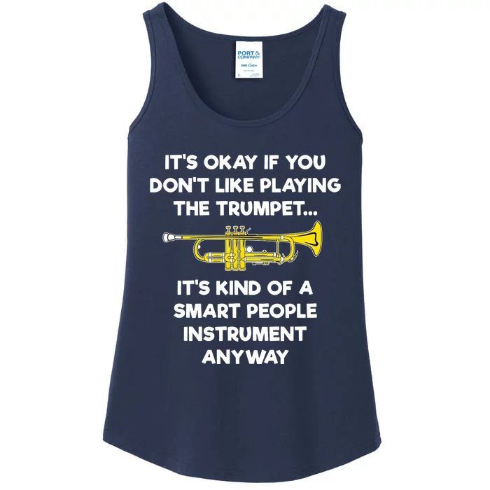 Trumpet Funny Smart People Trumpet Player Ladies Essential Tank