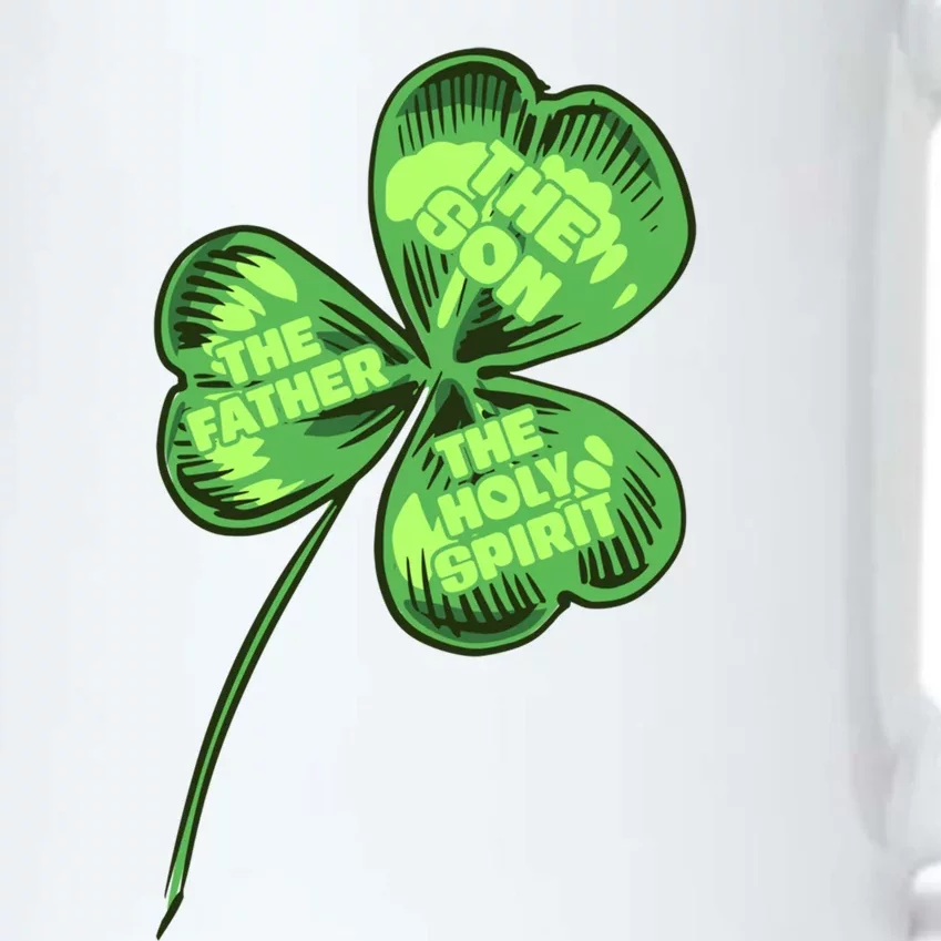 The Father Son Holy Spirit Shamrock St Patrick Day Gift Black Color Changing Mug