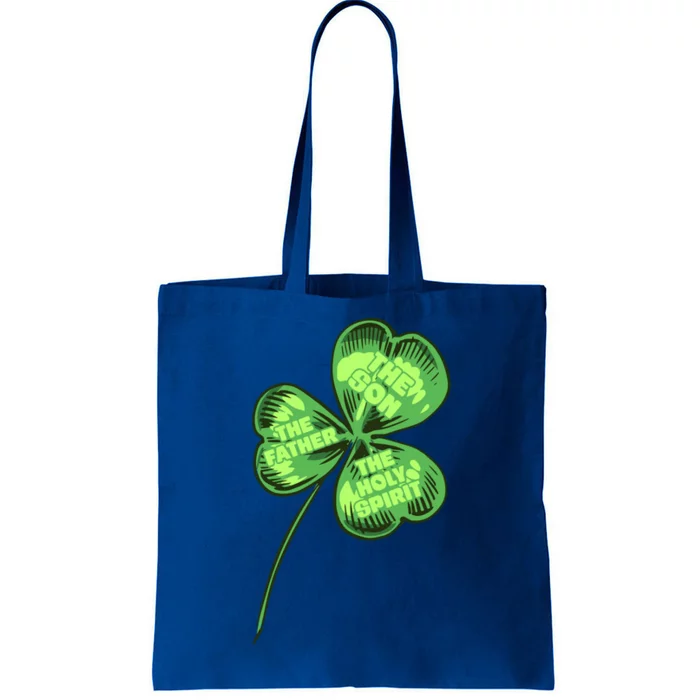 The Father Son Holy Spirit Shamrock St Patrick Day Gift Tote Bag