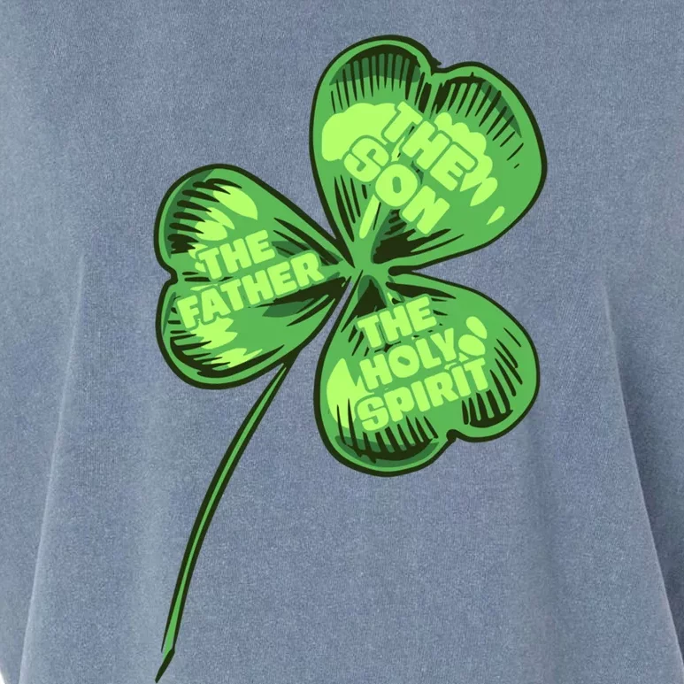 The Father Son Holy Spirit Shamrock St Patrick Day Gift Garment-Dyed Women's Muscle Tee