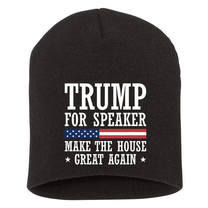 Trump For Speaker House Of Representatives Short Acrylic Beanie