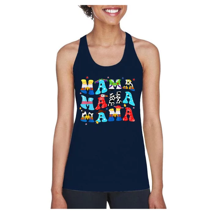 Toy Funny Story Mama Boy Mom MotherS Day Women's Racerback Tank