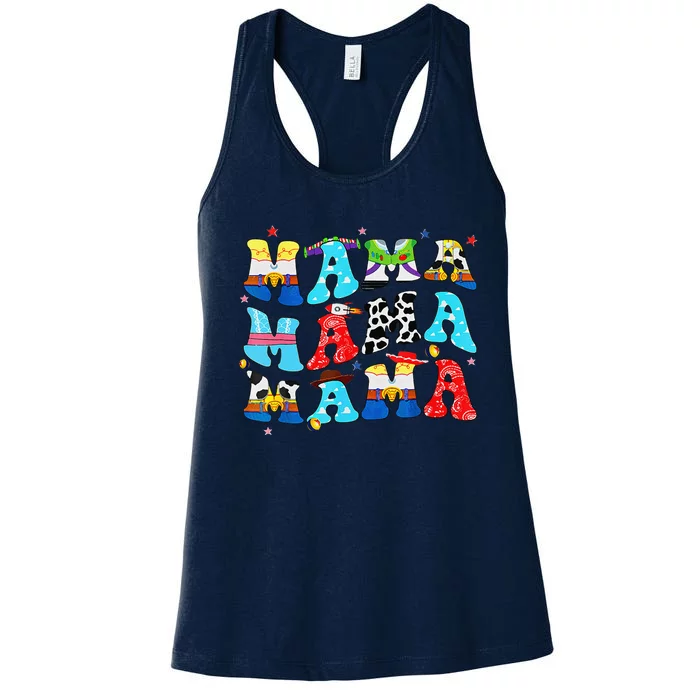 Toy Funny Story Mama Boy Mom MotherS Day Women's Racerback Tank