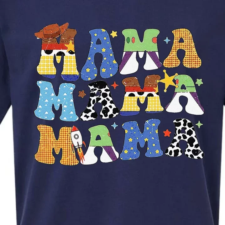 Toy Funny Story Mama Boy Mom MotherS Day Sueded Cloud Jersey T-Shirt