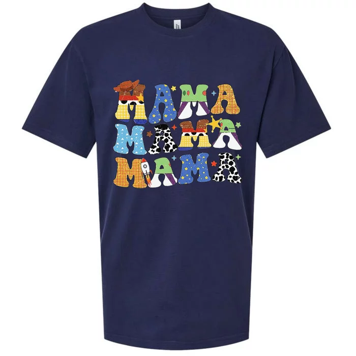 Toy Funny Story Mama Boy Mom MotherS Day Sueded Cloud Jersey T-Shirt