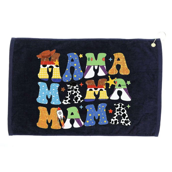 Toy Funny Story Mama Boy Mom Mothers Day Grommeted Golf Towel