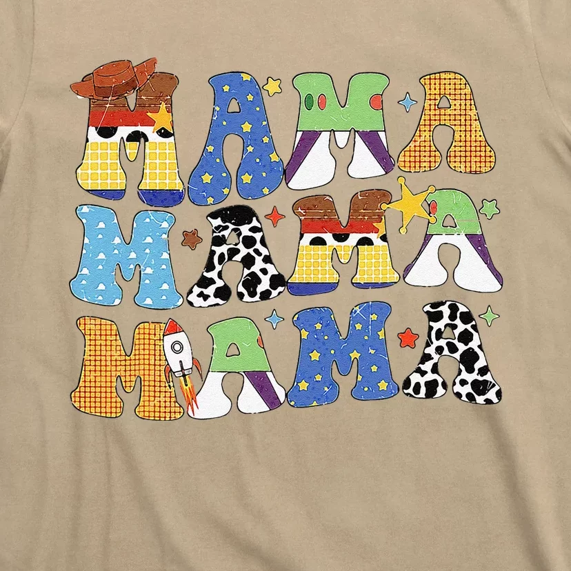 Toy Funny Story Mama Boy Mom Mothers Day T-Shirt