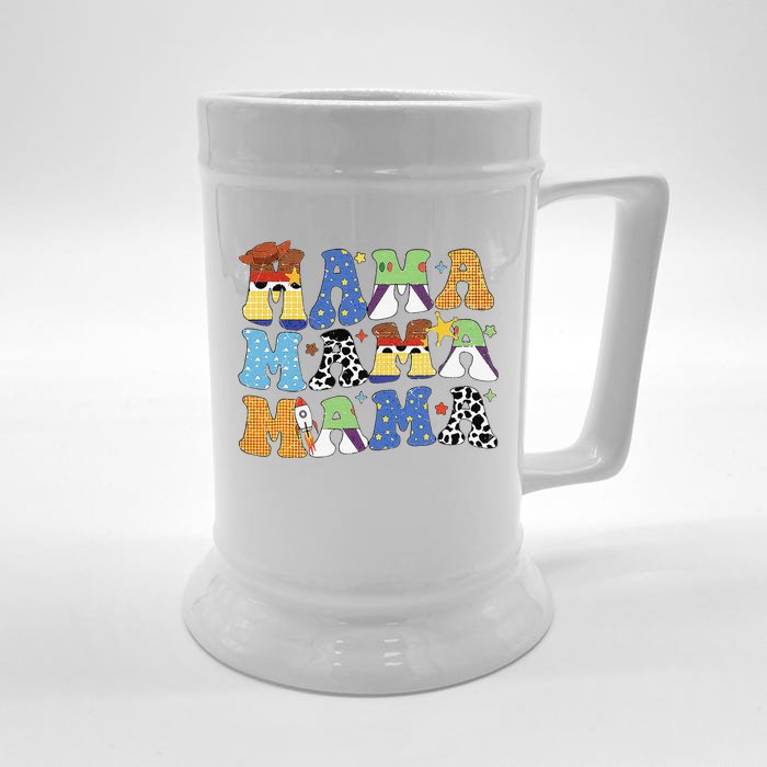 Toy Funny Story Mama Boy Mom Mothers Day Front & Back Beer Stein