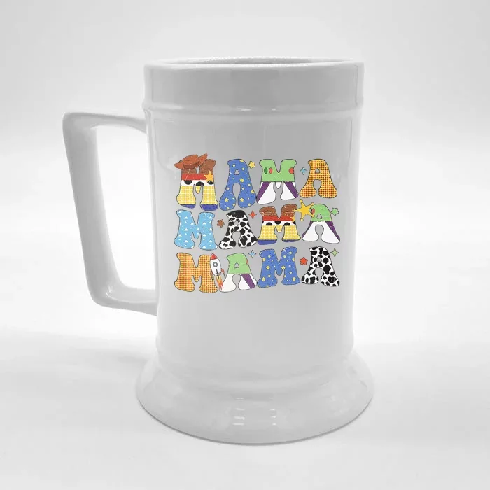 Toy Funny Story Mama Boy Mom Mothers Day Front & Back Beer Stein