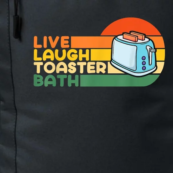 Trendy & Funny Saying Live Laugh Toaster Bath Inspirational Daily Commute Backpack