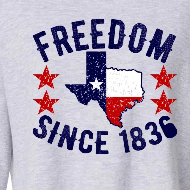 Texas Freedom Since Cropped Pullover Crew