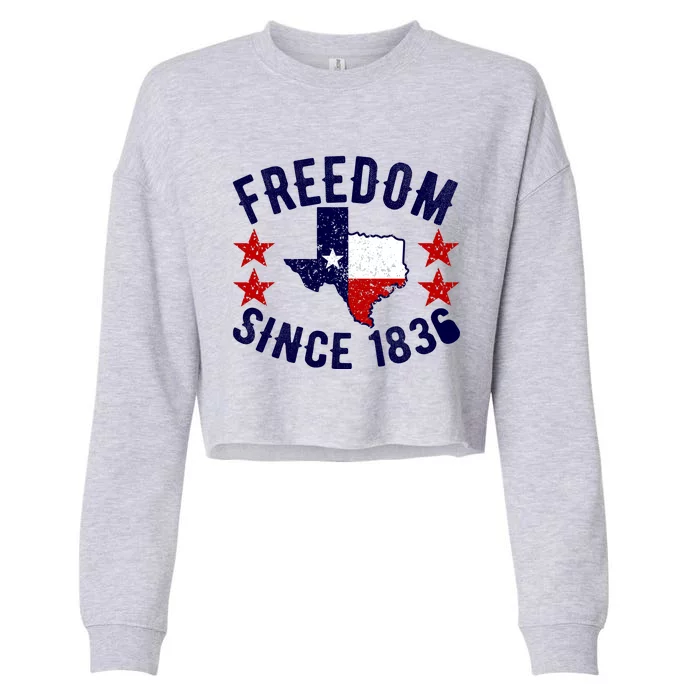 Texas Freedom Since Cropped Pullover Crew