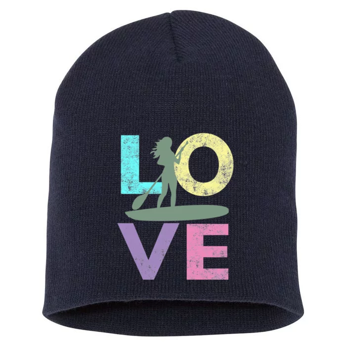 Top Fun Stand Up Paddle Board Love 2 Short Acrylic Beanie